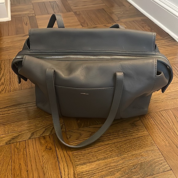 Shinola Detroit Gray Leather Tote - Picture 3 of 10